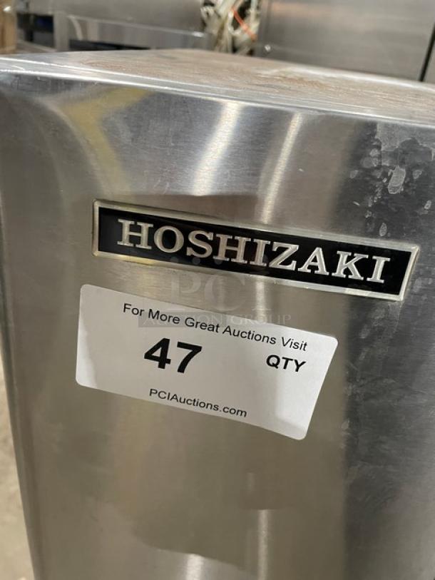 Hoshizaki KM-650MAH ice machine, stainless steel, air-cooled, crescent cubes, serial A16373K, 208-230V, 1 phase.