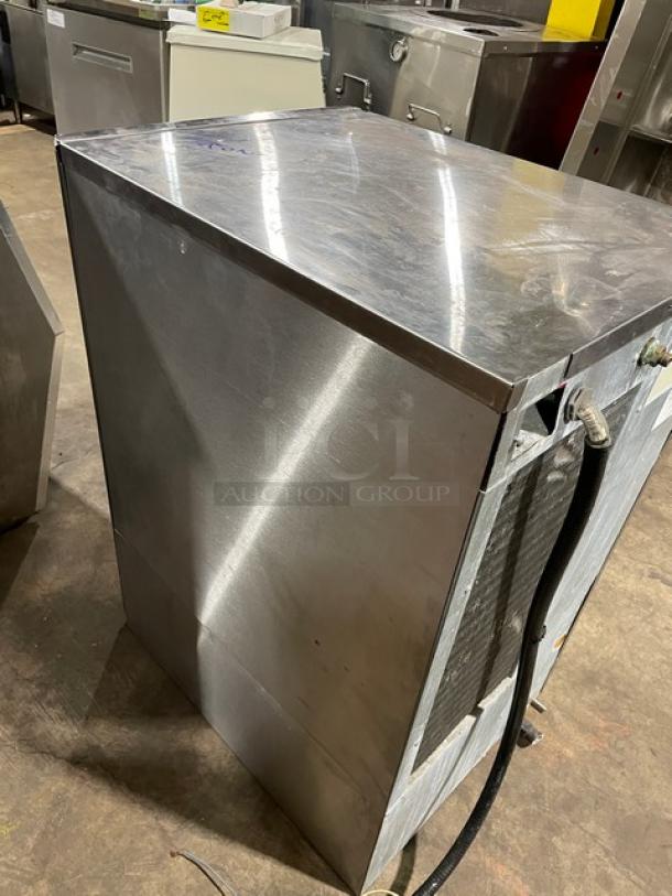 Hoshizaki KM-650MAH stainless steel ice machine head, crescent cube style, air-cooled, electric powered, 208-230V.