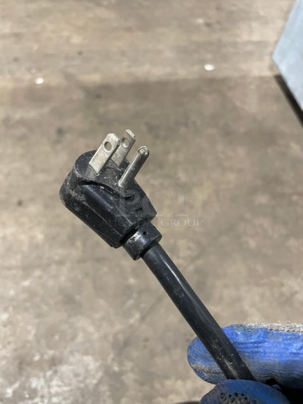 Power cord for Glastender Commercial Stainless Steel Bar Back Cooler, Model FV48-XS(LR), SN: 134146199, 120V 1 Phase.