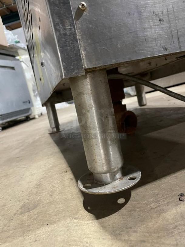 Cleveland Range 24CEA10 stainless steel electric dual convection steamer cabinet on legs. Model: 24CEA10. 440V 3 Phase.