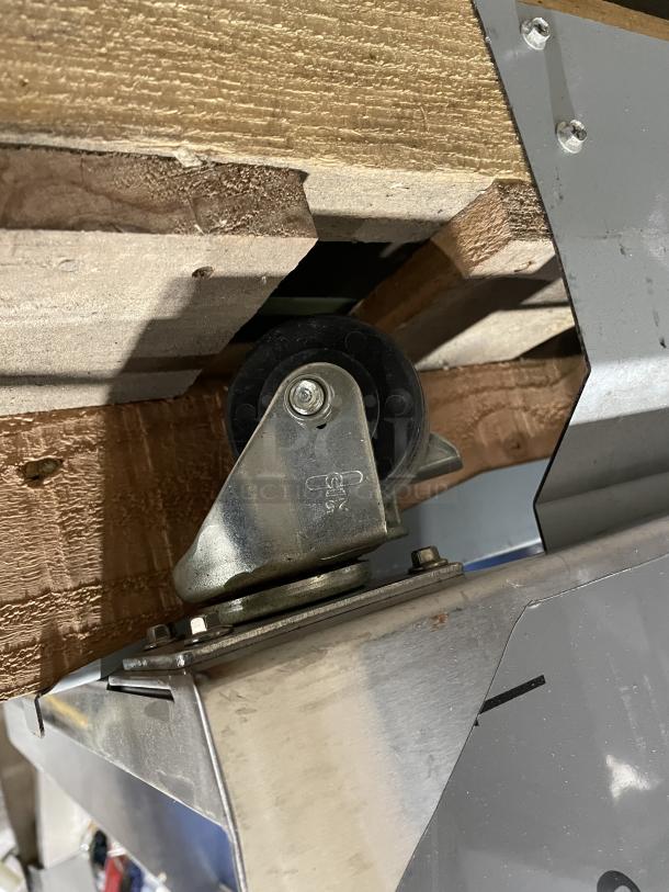 Brand new Franke Frozen French Fry Dispenser, Model F3D3P, mounted on a pallet. Ideal for high volume use.