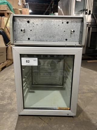 Starbucks Cold Masters CT200 countertop cooler, 115V, 1 Phase, glass door, steel frame; label: Coolpoint.
