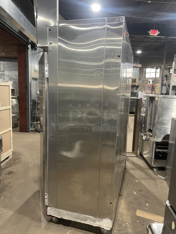 Hobart commercial stainless steel heated holding/proofing cabinet with digital controls, shown in good condition.