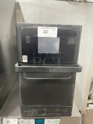 Merry Chef Eikon E2S turbo oven, countertop model, 208/240V, late model 2022. Light wear. Auction label "22 QTY."