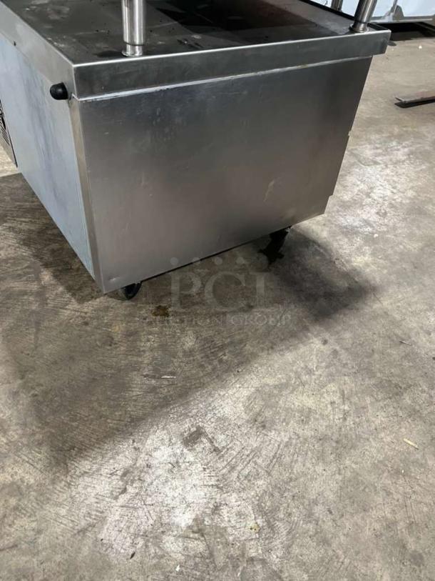 Beverage Air 36" 2-drawer freezer chef base WTFCS36D-1 on casters, 115V 1 phase, in used condition.