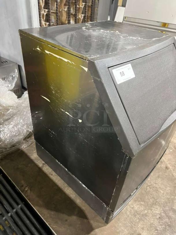 Southbend 36" Commercial Char Broiler Grill with side splash guards. Stainless steel, used condition, scratches visible.