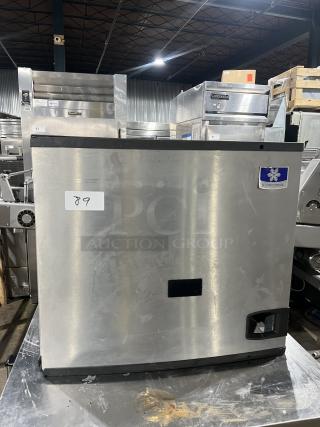 Manitowoc stainless steel ice machine, model IY0906A261, air-cooled, half dice cube, electric-powered, 208-230V, 1 phase.