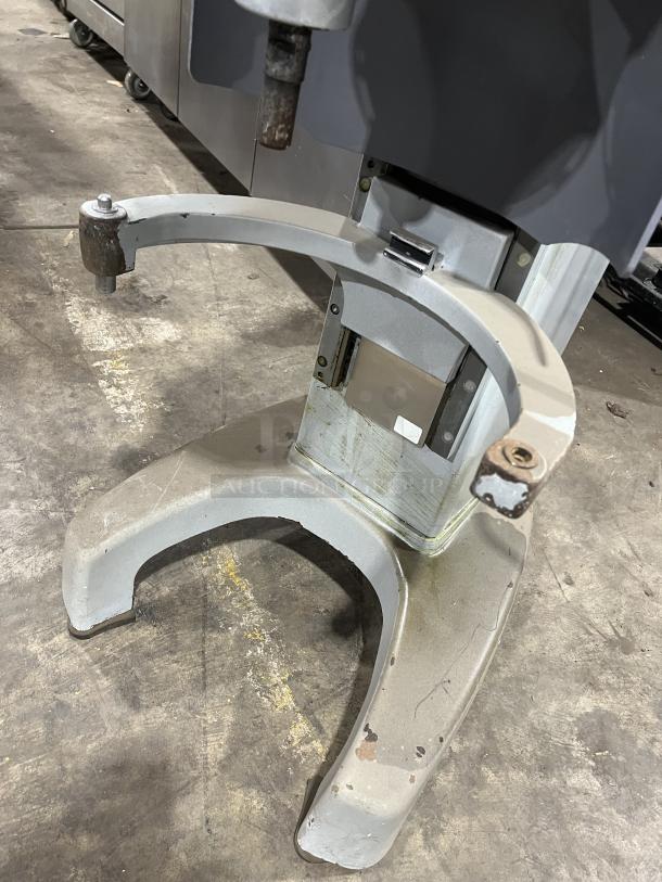 Hobart HL300 Legacy Series 30Qt Commercial Planetary Mixer. 200-240V, 3-phase. Shown on sturdy legs. Model SN: 31-1402-133.