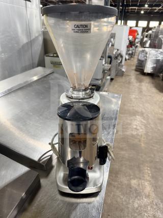 Mazzer Luigi Commercial Electric Powered Countertop Expresso Grinder! With Bean Hopper! Model: SUPERJOLLYAUT SN: 0322658! 110V 1 Phase!