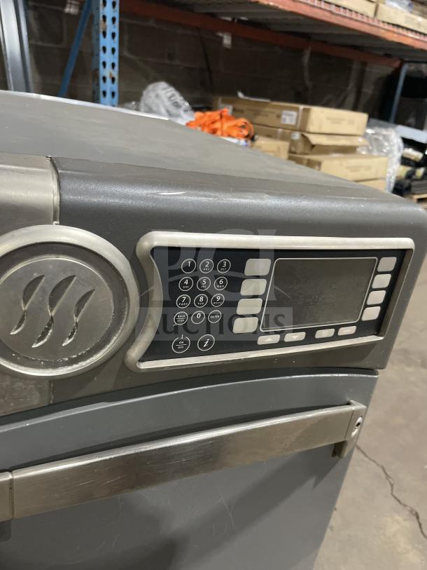 Turbo Chef NGO electric countertop oven, stainless steel. Features digital control panel, 208/230V, 1 phase.