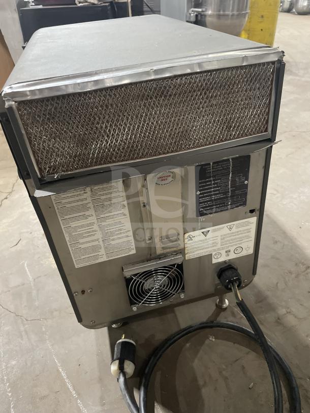 Turbo Chef NGO electric countertop rapid cook oven, 208/230V, 1 phase. Features visible wiring and labels.