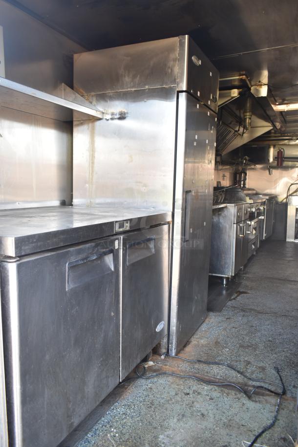 2019 Quality Cargo 8.5' x 24' mobile kitchen trailer with grease hood, refrigeration, fryers, griddle; VIN 50ZZ1E426KN012862.