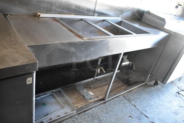 2019 Quality Cargo 8.5' x 24' mobile kitchen trailer, Burger King specs, equipped with grease hood, refrigeration, fryers, griddle; VIN 50ZZ1E426KN012862.