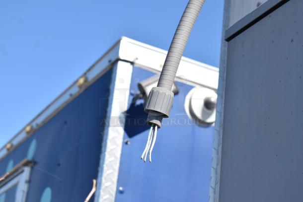 2019 Quality Cargo 8.5' x 24' mobile kitchen trailer, Burger King corporate spec, visible wiring detail.