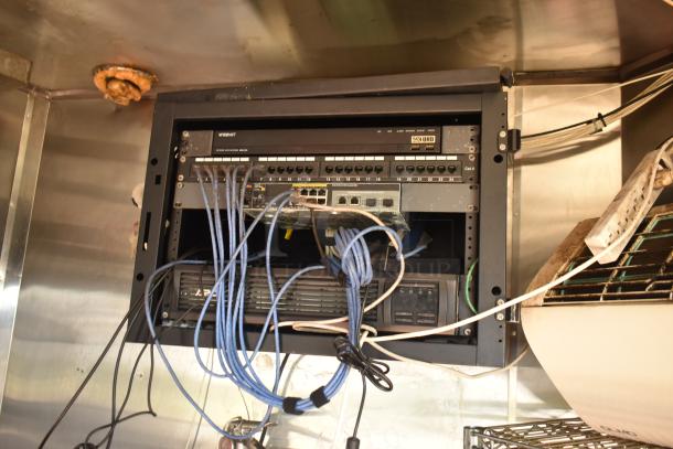 2019 Quality Cargo 8.5' x 24' Mobile Kitchen Trailer, Burger King spec, with grease hood, refrigeration, fryers, and griddle.