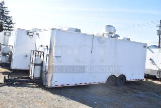 2021 Diamond Cargo 8.5' x 24' trailer for cold food, VIN 53NBE2429M1089847, good condition, external propane tanks.