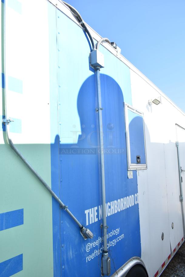 2021 Diamond Cargo 8.5' x 24' trailer, cold food beverage fulfillment, durable metal exterior, branded signage visible.