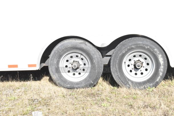 2021 Diamond Cargo 8.5' x 24' food trailer, dual wheels, includes grease hood and air conditioning, VIN 53NBE2424M1089724.