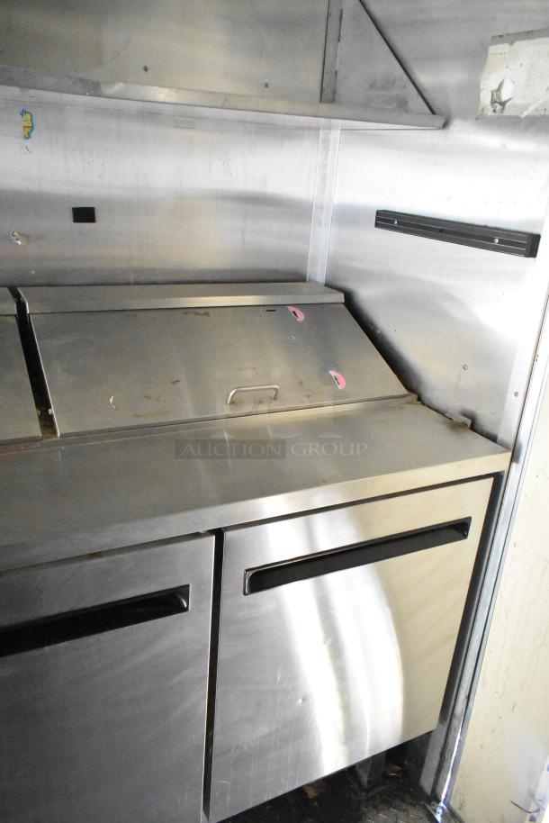 2020 Diamond Cargo 8.5' x 24' mobile kitchen trailer with stainless steel appliances and storage, includes grease hood.