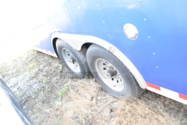 2020 Diamond Cargo 8.5' x 24' mobile kitchen trailer, blue exterior, dual axle, fully equipped, VIN 53NBE2424M1083695.