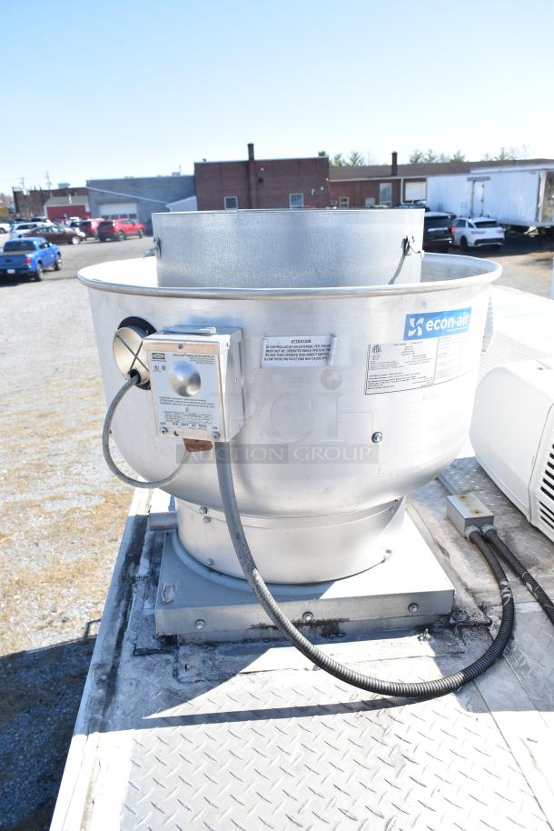 2021 Diamond Cargo 8.5' x 24' Cold Food & Beverage Fulfillment Trailer rooftop with econ-air ventilation unit.