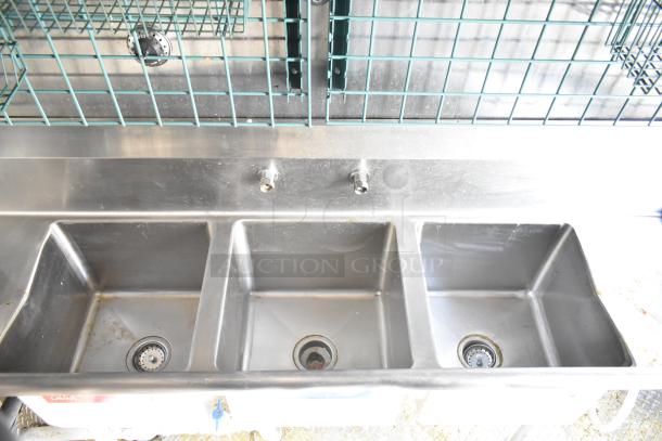 2021 Diamond Cargo cold food trailer with triple stainless steel sink, integrated shelving, VIN 53NBE2429M1089847.