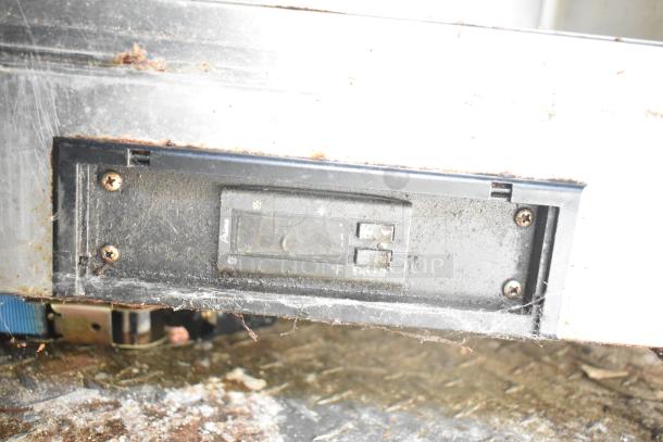 2021 Diamond Cargo 8.5' x 24' trailer control panel, showing temperature settings and minor wear. Model: Pixcell.