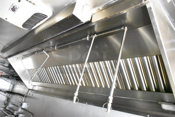 2021 Diamond Cargo 8.5' x 24' trailer interior; features stainless steel ventilation system. Suitable for food/beverage use.