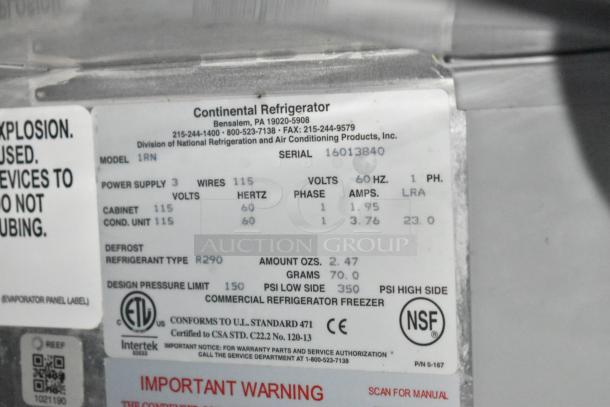 2021 Diamond Cargo 8.5' x 24' Cold Food & Beverage Fulfillment Trailer with Continental Refrigerator, Model 1RN, using R290 refrigerant.