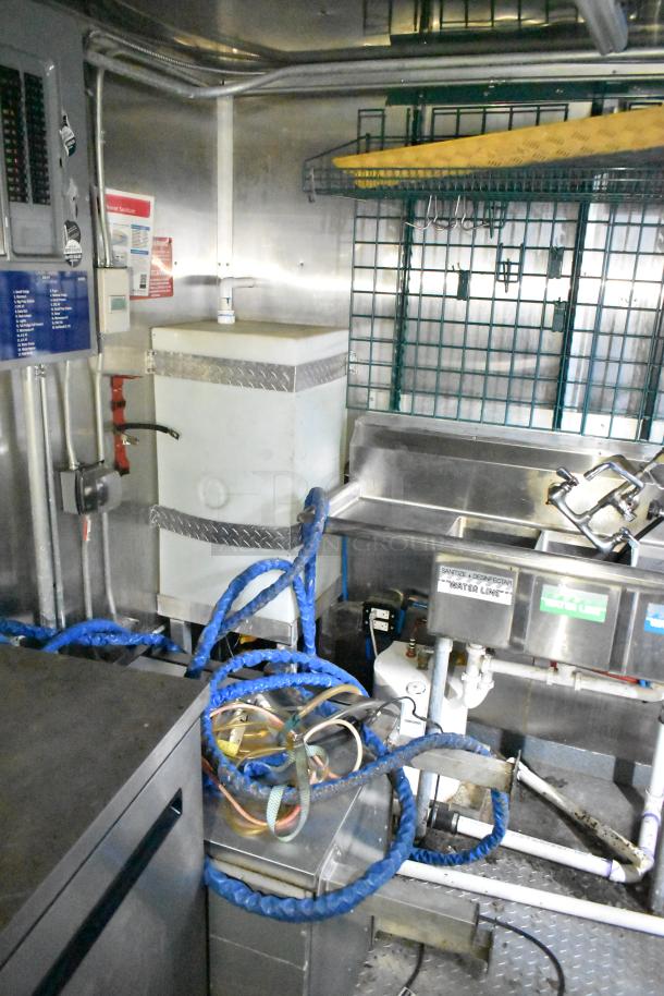 2020 Diamond Cargo 24' Kitchen Trailer, featuring grease hood, Pitco fryer, Wells griddle, Arctic Air refrigeration.