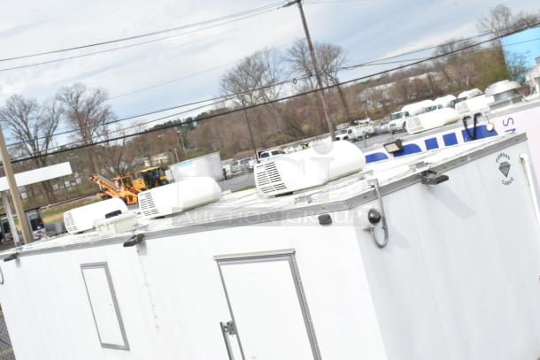 LIKE NEW 2021 Diamond Cargo 24ft x 8.5ft kitchen trailer, Paragon hood, Ansul fire system, ready for setup. VIN 53NBE2424M1089724.