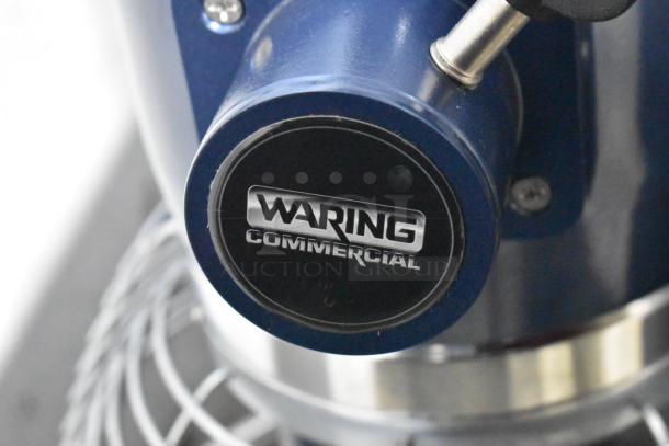 BRAND NEW SCRATCH AND DENT 2024 Waring WSM20LT 20 Quart Planetary Dough Mixer, includes mixing bowl, bowl guard, whisk, paddle, and dough hook.