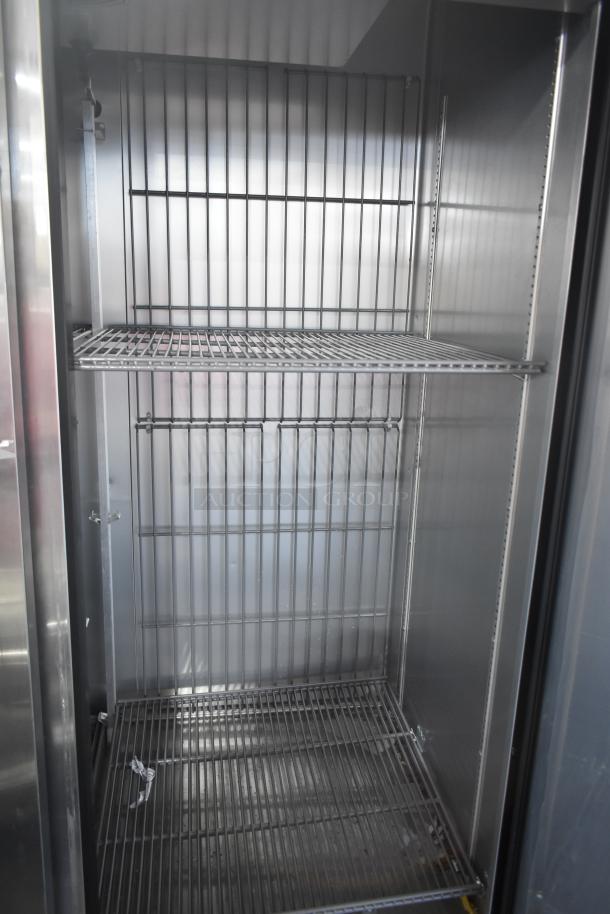 2019 True T-49F-HC Commercial Freezer, 2-door, clean interior, on casters, 115V, 1-phase, excellent condition.