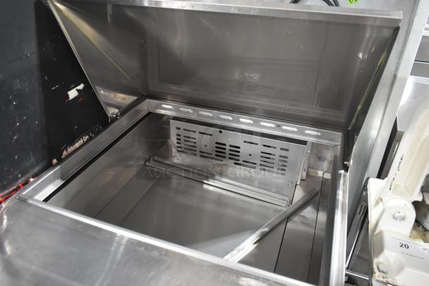 Turbo Air MST-28-12-N sandwich salad prep table, stainless steel, commercial casters, bain marie top, excellent condition.