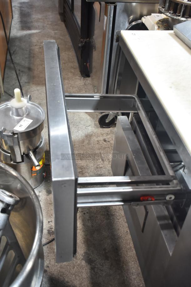 2019 True TSSU-60-16D-2-HC prep table with open steel drawer, on casters, good condition, 115V, 1 Phase.