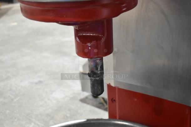 Hobart M802 commercial 80-quart dough mixer, showing mixing mechanism. Includes bowl, dough hook, whisk, paddle. 230V, 1-phase.