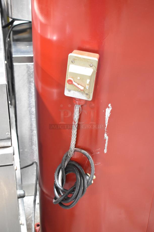 Hobart M802 mixer with 80 qt bowl, dough hook, whisk, and paddle. Commercial floor style, 230V, 1 phase.