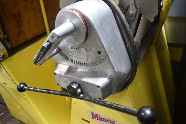 Rondo Seewer SSOR3 C commercial dough sheeter, reversible, floor style, 208/250V, 1 phase, with visible Seewer label.