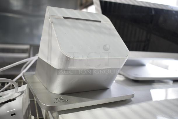 Clover POS System with S505 Station Duo Display, C505 Terminal, P500 Receipt Printer, and D100 Cash Drawer, excellent condition.