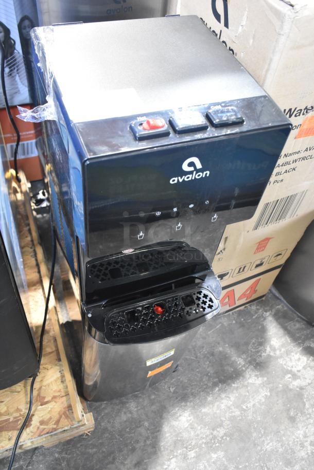 Avalon A4BLWTRCLR water cooler, bottom loading, with temperature controls, 120V, shown in packaging.