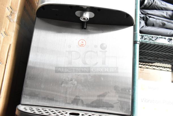 Avalon A23F bottom loading stainless steel water cooler with Primo dispenser, 120 volts, 1 phase, slightly worn.