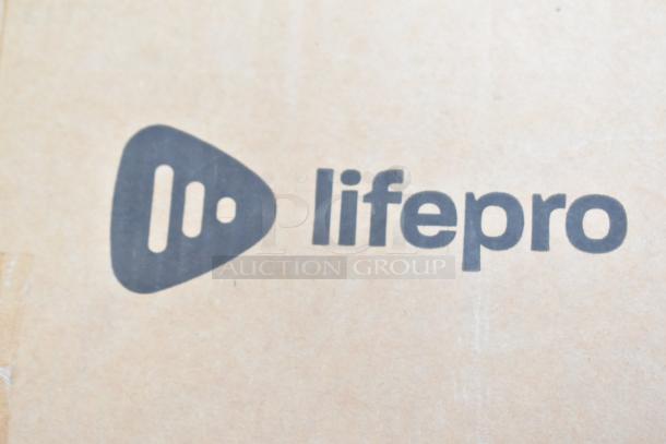 LifePro Rimblex Max 4D Vibration Plate box, featuring brand logo. New, with slight scratches and dents.