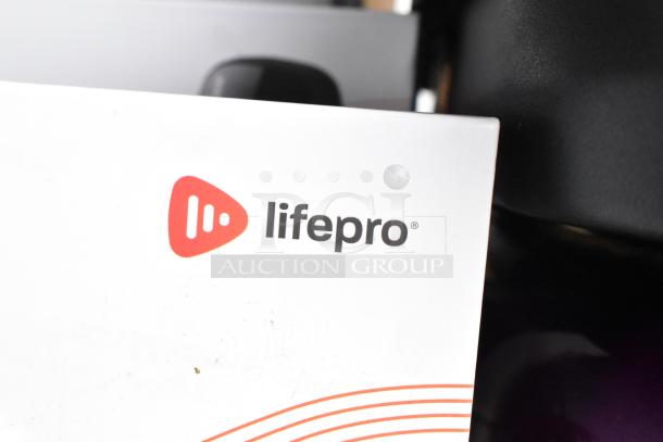 LifePro product packaging featuring logo. Includes Relievacup, Biorejuvenate, Velocity Massage Ball, and Legra Massager.
