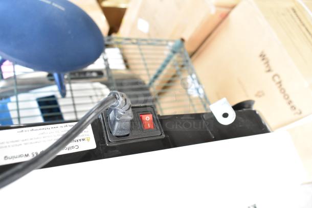 4 items: Hurtle HURVBTR36 Vibration Plate, LifePro Vibration Plate, Chefman Pizza Maker, Harman Kardon Speaker.