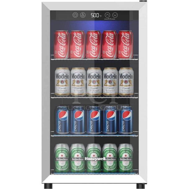 BRAND NEW Honeywell H115BCS 115 Can Cooler, scratch and dent, 115 Volts, 1 Phase, glass door, digital display.