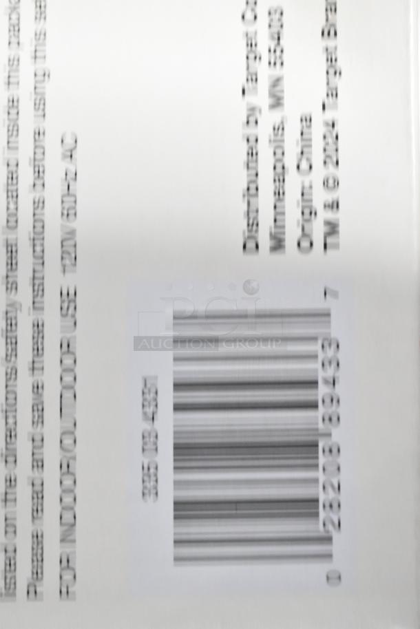 Barcode and text on packaging. Indicates origin as China and distributor as Target. Suitable for indoor/outdoor use.