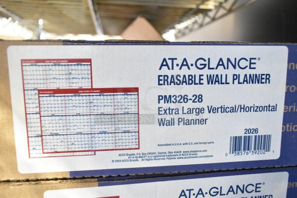 AT-A-GLANCE Erasable Wall Planner, model PM326-28, extra large vertical/horizontal, Year 2026, in packaging.