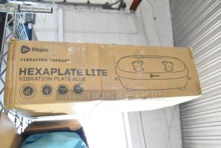 LifePro LP-HXPLTL-BLU Hexaplate Lite Vibration Plate in original box, brand new scratch and dent condition.