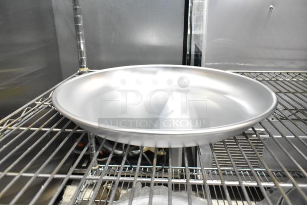 Avantco aluminum seafood tray, model 176SFD20TRY, 19.75x2", brand new, on wire rack, one of 11 units.