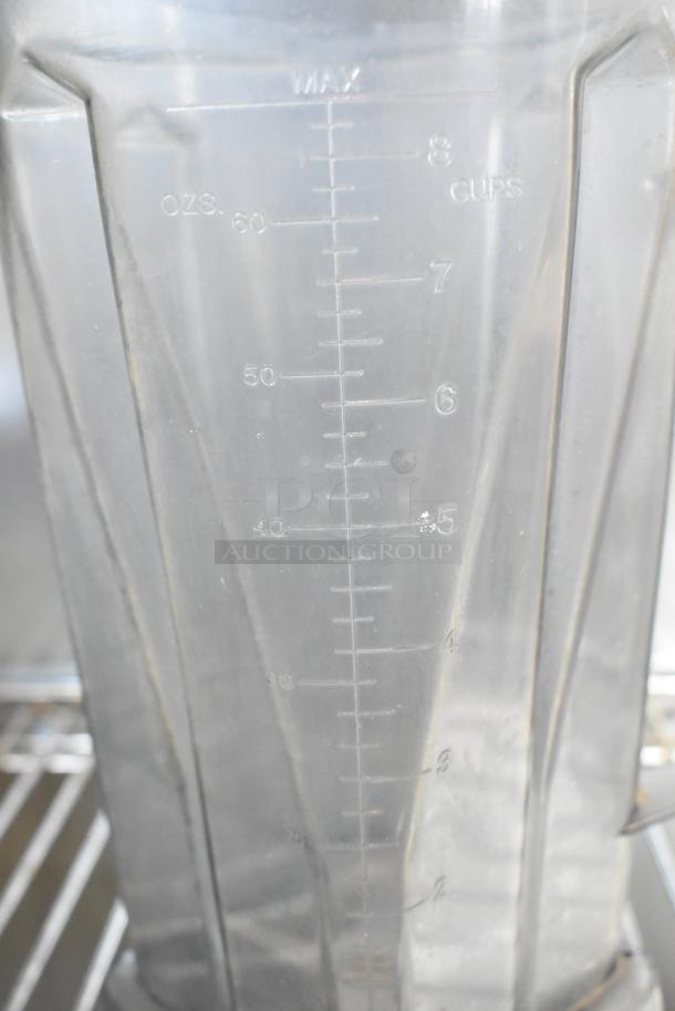 Two Vita-Mix VM0102/VM0103 blender containers, no lids, 120V, 1 phase, showing measurement markings.